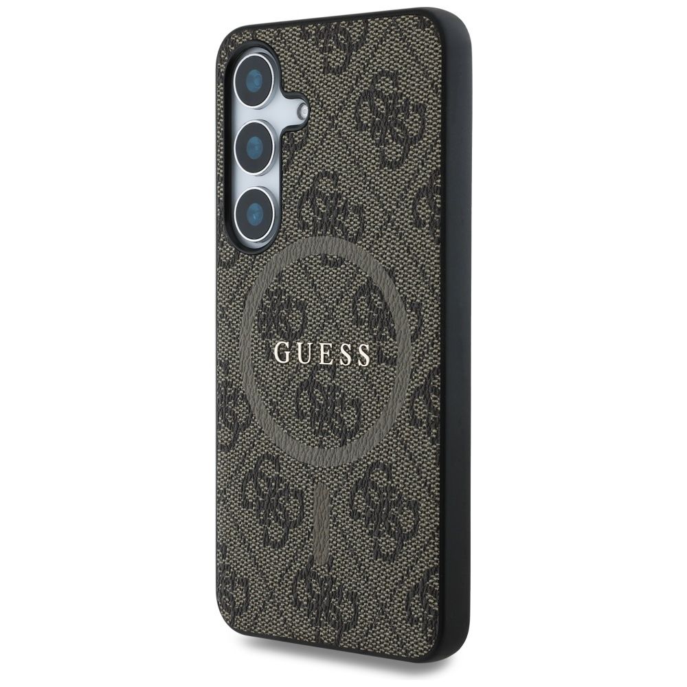 Θήκη Κινητού GUESS SAMSUNG S25 Plus Magnetic PU 4G Ring Classic Logo Καφέ