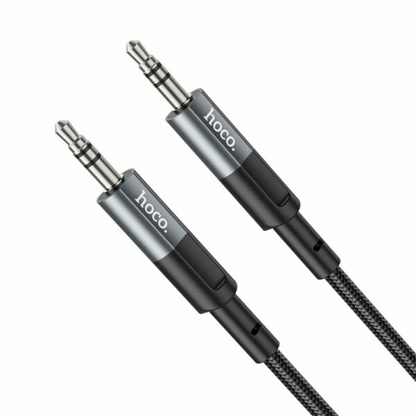 HOCO cable AUX Jack 3,5 mm (male) to Jack 3,5 mm (male) UPA23 1 m metal gray
