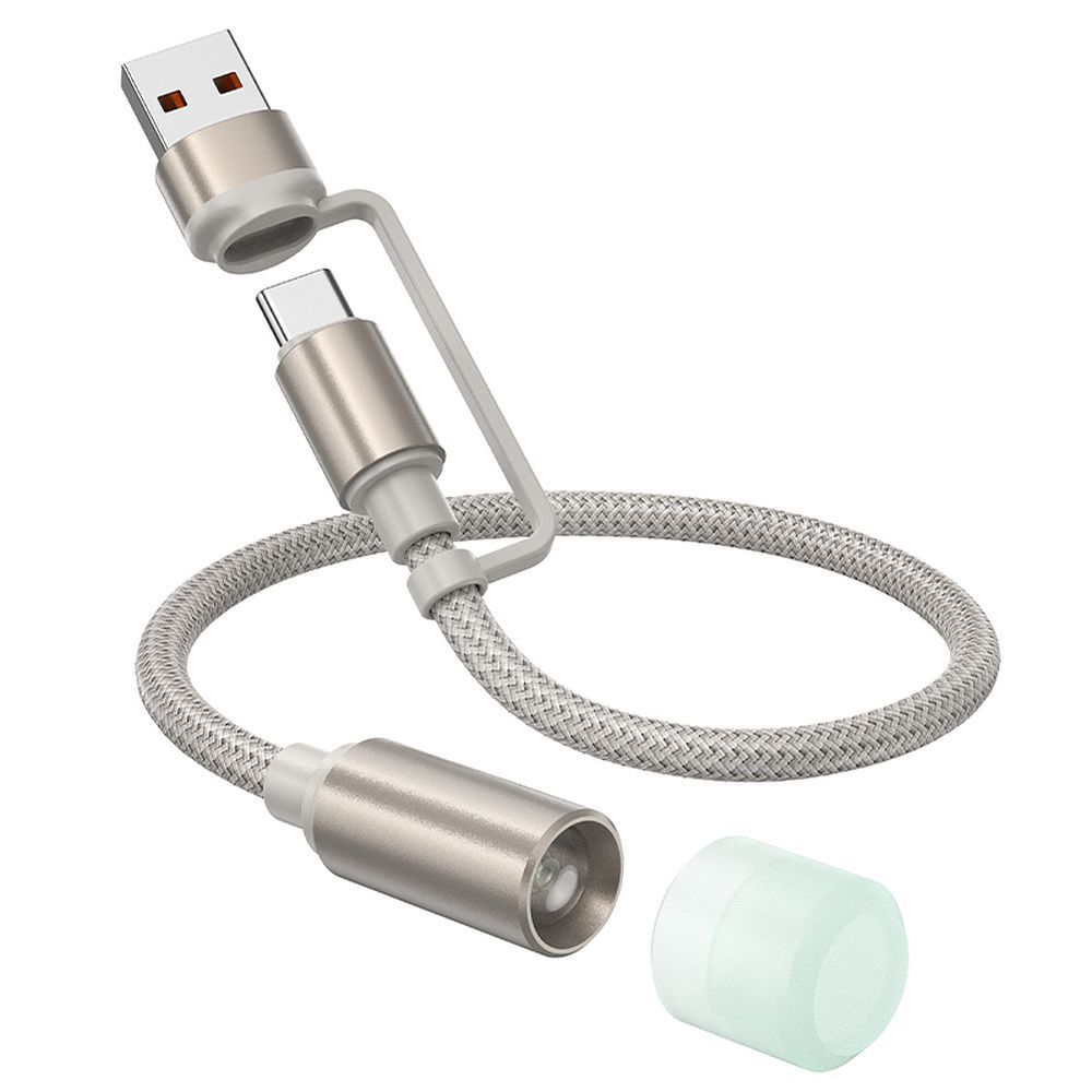 HOCO cable USB A / Type C to LED light UA38C gold