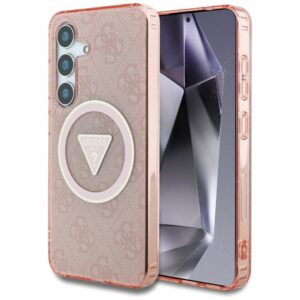 Θήκη Κινητού GUESS Samsung S25 Ροζ Glitter Magnetic IML 4G
