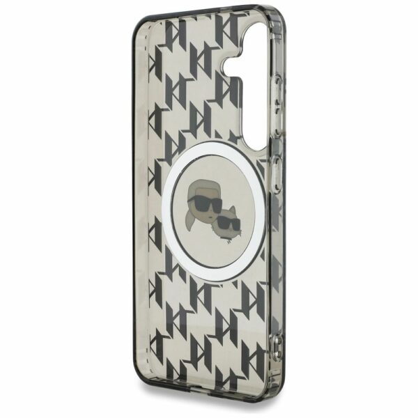 KARL LAGERFELD case for SAMSUNG S25 KLHMS25SHMCKMHK (Magnetic IML Metal Monogram KC Heads) black