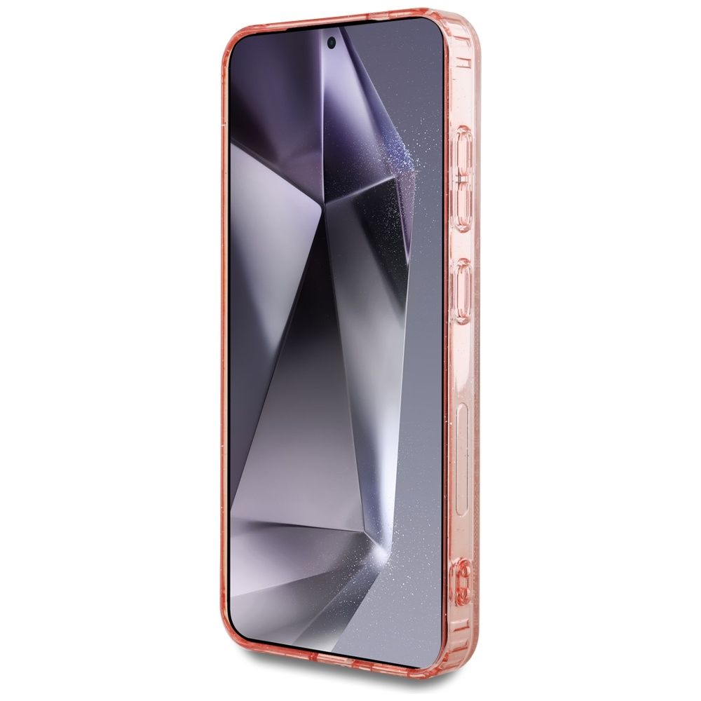 Θήκη Κινητού GUESS Samsung S25 Ροζ Glitter Magnetic IML 4G