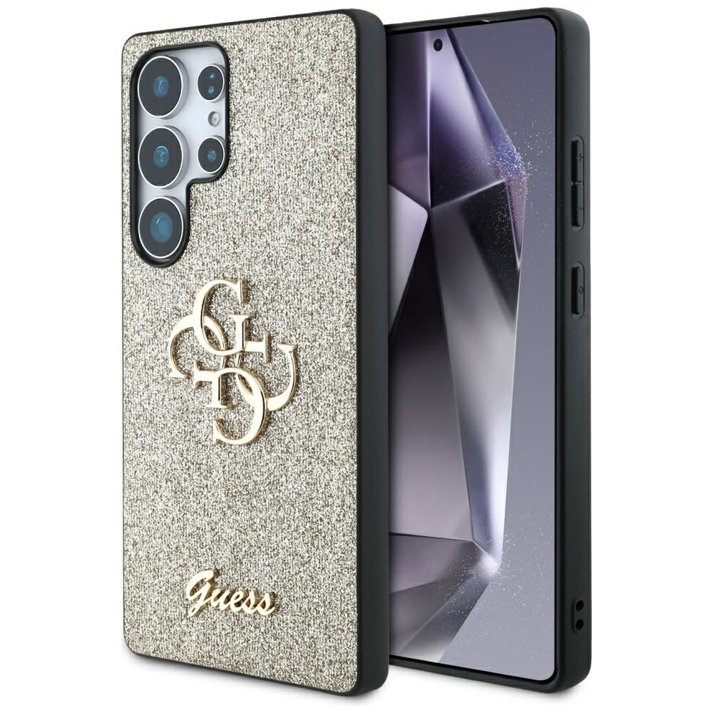 Θήκη Κινητού GUESS Glitter Big 4G Gold για Samsung S25 Ultra