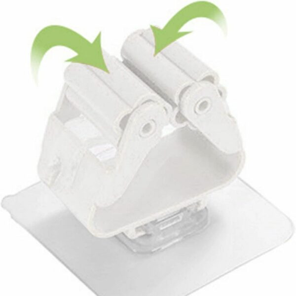 Wall-mounted broom mop holder self-adhesive RC-K-1153 white