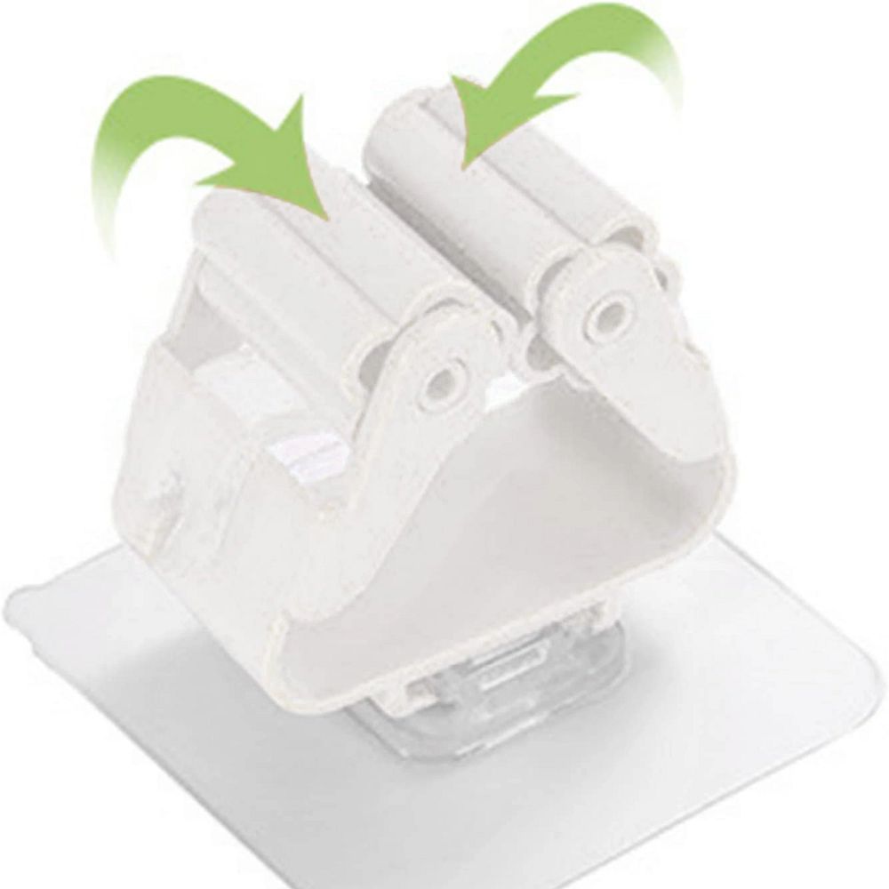 8896783fe36ce27de162dbd113044e57 Wall-mounted broom mop holder self-adhesive RC-K-1153 white