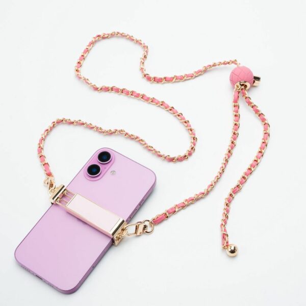 Chain / Rope with holder GLAMOUR fit all models 80mm max width PINK