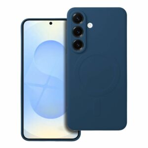 SILICONE MAG COVER case compatible with MagSafe for SAMSUNG S25 blue