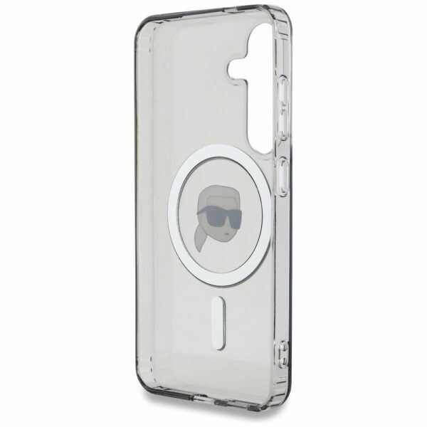 KARL LAGERFELD case for SAMSUNG S25 KLHMS25SHLSKIK (Magnetic IML Metal K. Heads) black