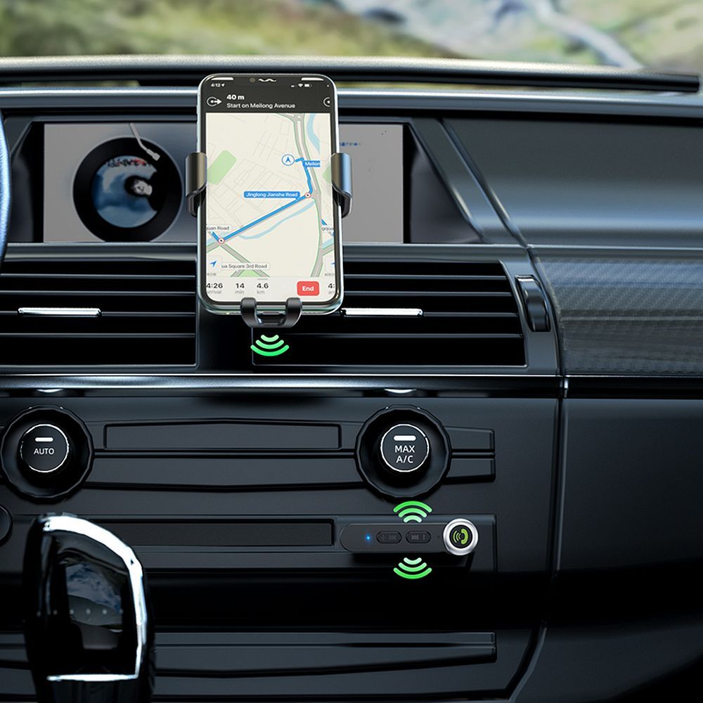 HOCO wireless car receiver AUX E58 black