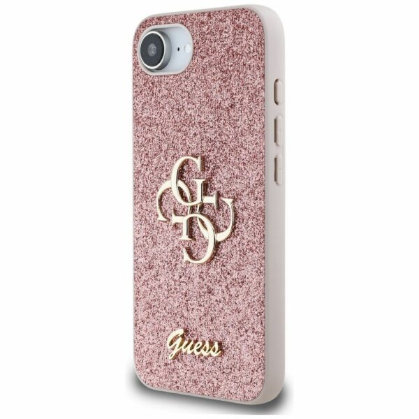 GUESS case for IPHONE 16e (SE 4 2025) GUHCPSE4HG4SGP (Fixed Glitter Big 4G) pink