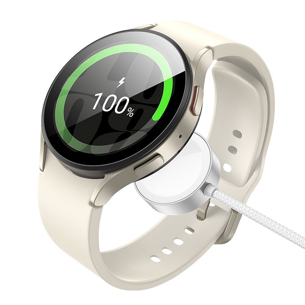 8c73c038d082fc1f04f494ad29721f82 HOCO wireless charger Type C compatible with APPLE Watch and SAMSUNG Watch CW59 white