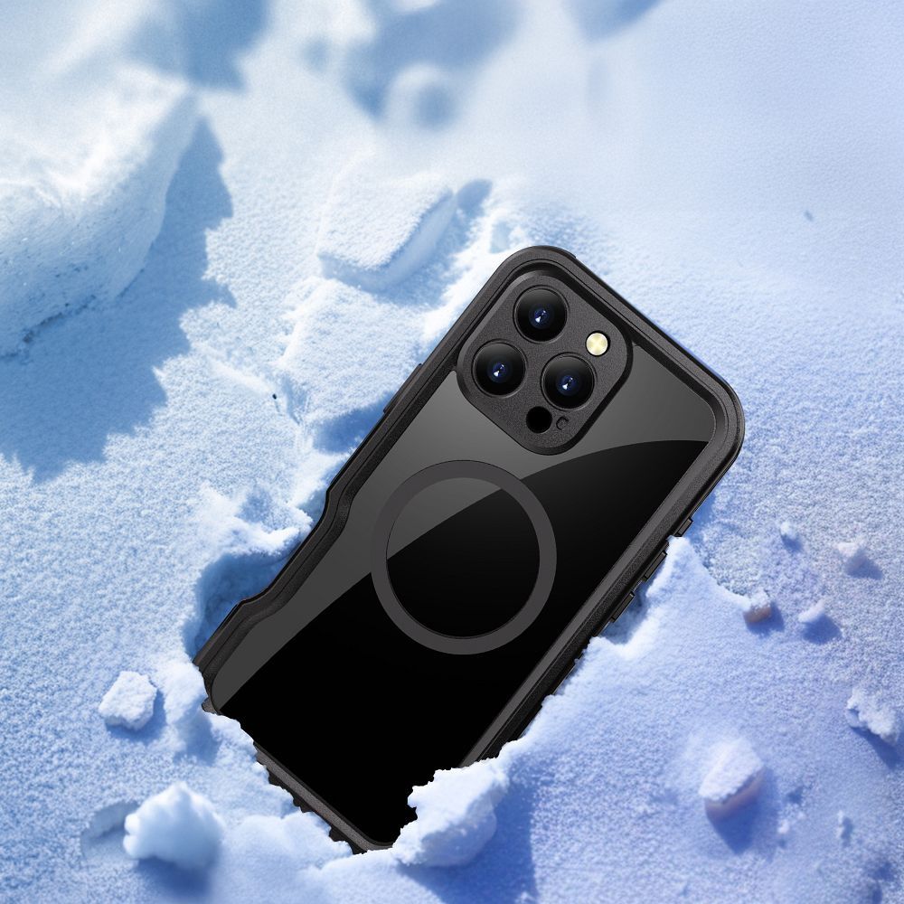 Waterproof case SHELLBOX GT compatible with MagSafe for IPHONE 16 Pro Max black