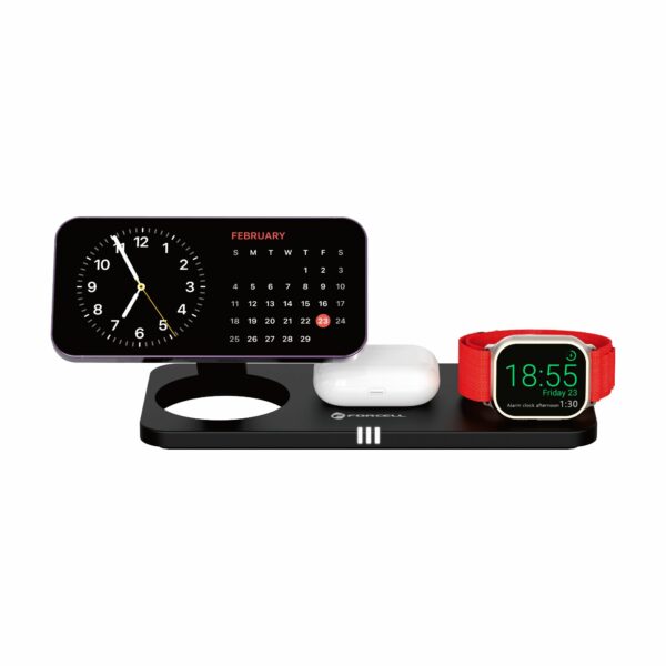 Ασύρματος Φορτιστής 3 σε 1 FORCELL Qi2 MagSafe 20.5W Μαύρος - Γρήγορη Φόρτιση