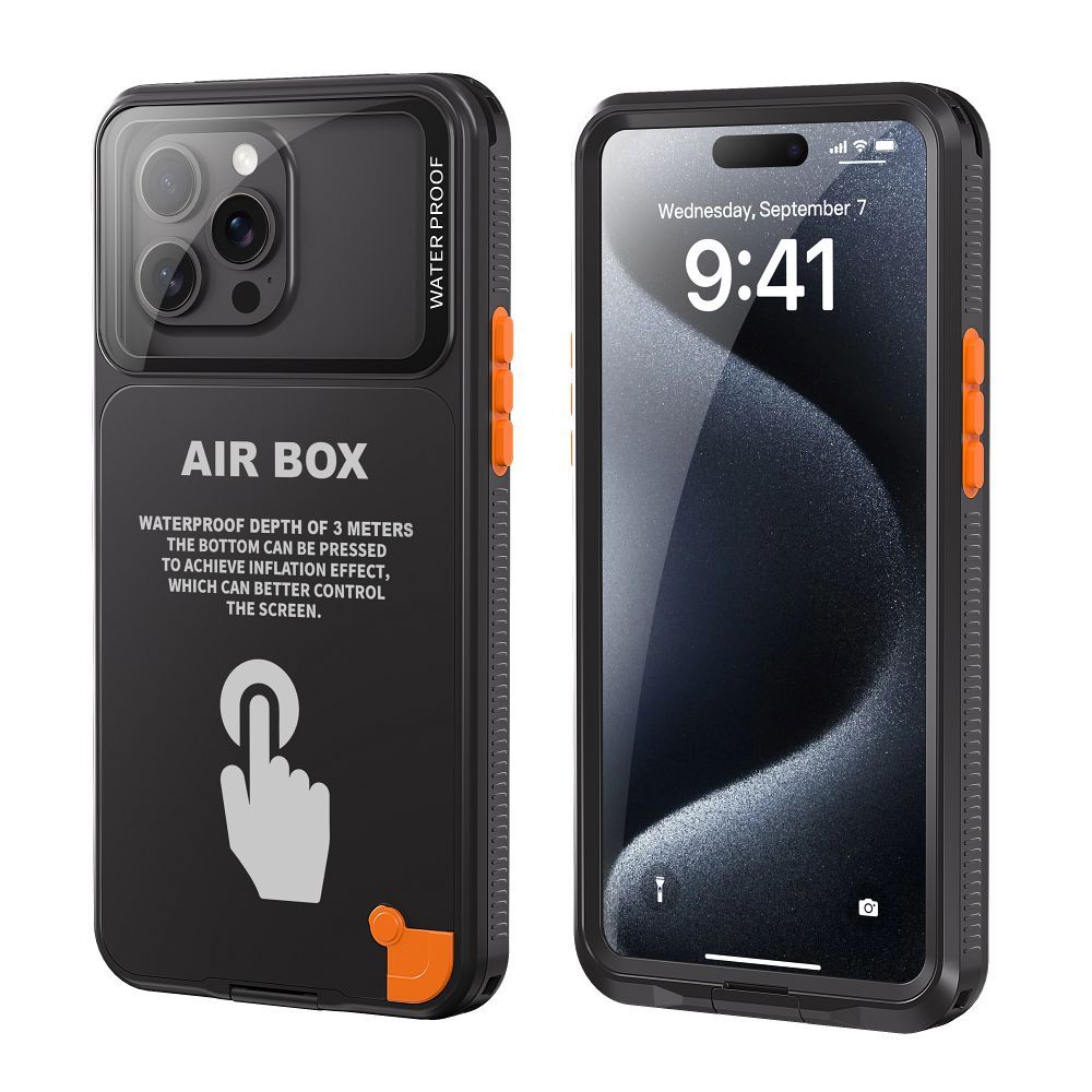 Waterproof case SHELLBOX AIRBOX 6.7 universal black
