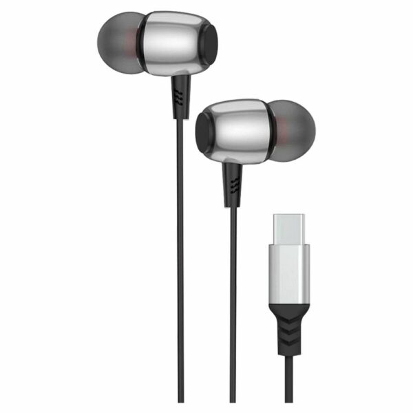 Ακουστικά Ψείρες Type-C BLUE STAR M09C με Μικρόφωνο & DAC - Μαύρα 1.2m