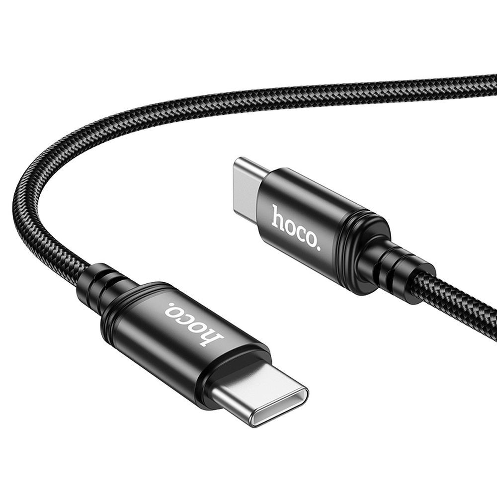 Cable USB C to USB C Hoco 3A 60W 2 m X89 black
