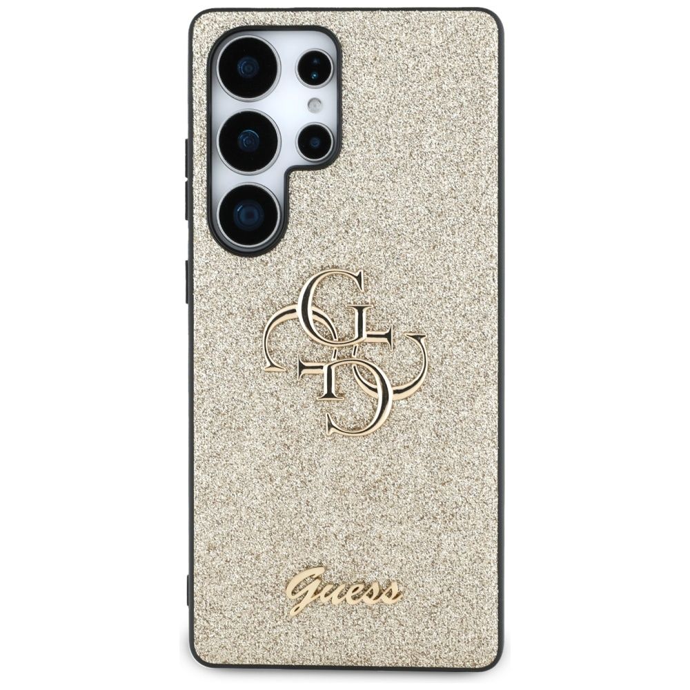 Θήκη Κινητού GUESS Glitter Big 4G Gold για Samsung S25 Ultra