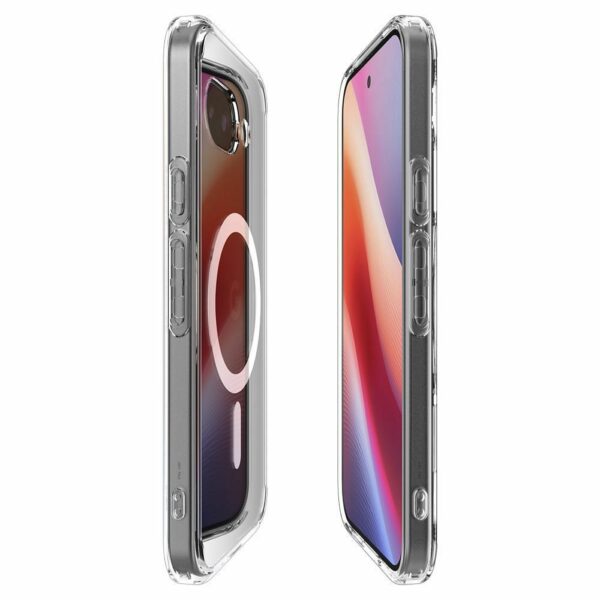 SPIGEN case ULTRA HYBRID MAG compatible with MagSafe for GOOGLE PIXEL 9A clear/white