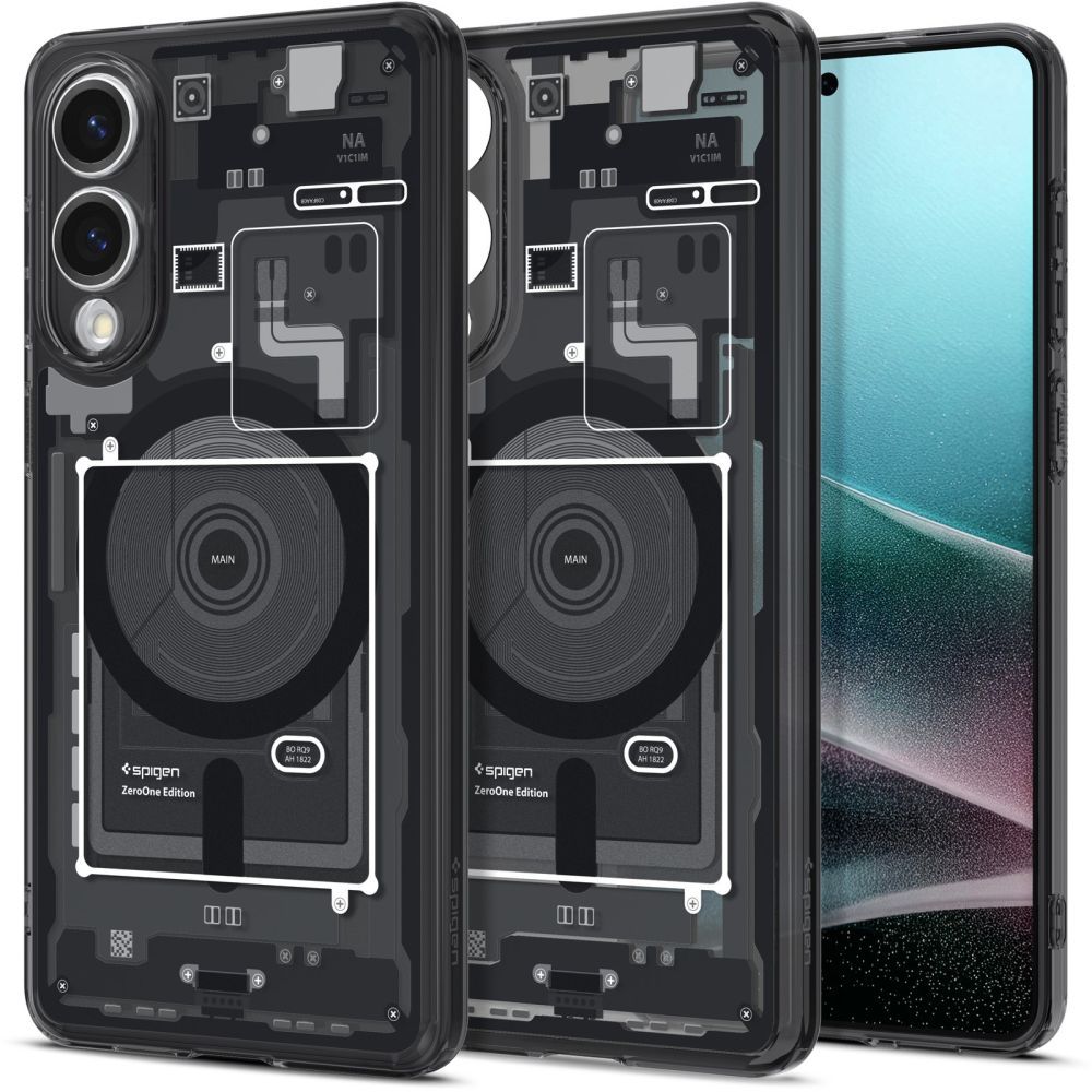 SPIGEN case ULTRA HYBRID MAG compatible with MagSafe for SAMSUNG S25 Edge zero one black
