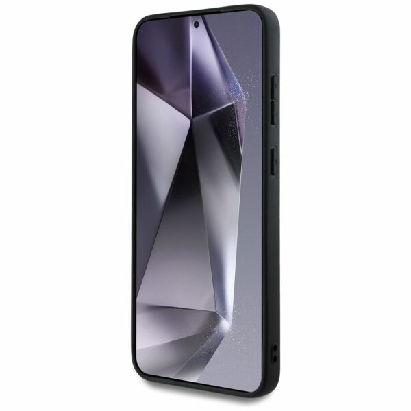 Θήκη Κινητού GUESS Samsung S25 Μαύρη με Δαχτυλίδι & Λογότυπο 4G