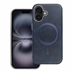 GENTLEMAN MAG COVER Case compatible with MagSafe for IPHONE 16e (SE 4 2025) navy blue
