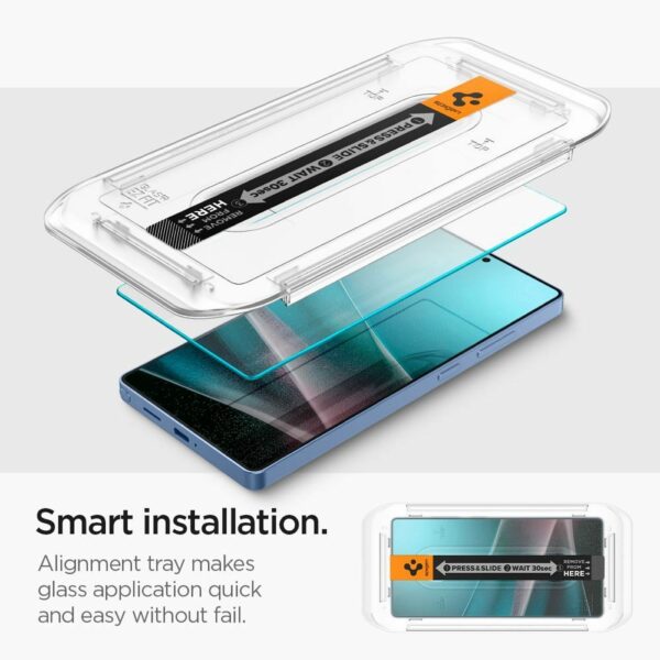 SPIGEN tempered glass GLAS.TR"EZ FIT" HD 2-pack for SAMSUNG S25 Ultra transparent