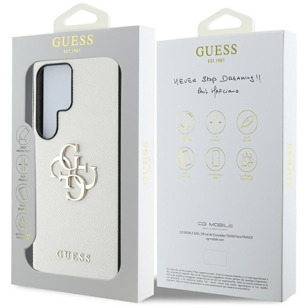 Θήκη Κινητού GUESS SAMSUNG S25 Ultra Beige με Λογότυπο 4G