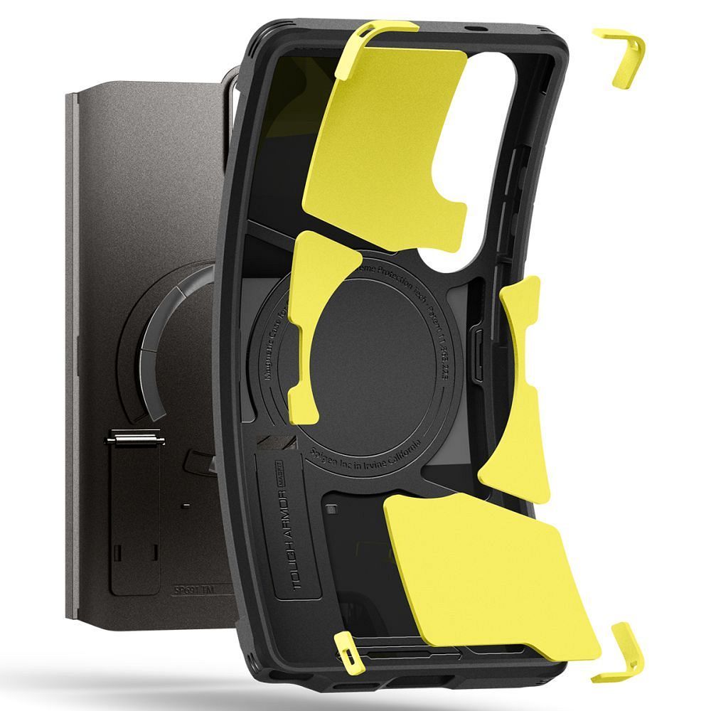 SPIGEN case TOUGH ARMOR compatible with MagSafe for SAMSUNG S25 Ultra gunmetal