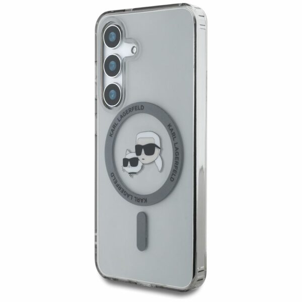 KARL LAGERFELD case for SAMSUNG S25 KLHMS25SHLSKCK (Magnetic IML Metal KC Heads) black