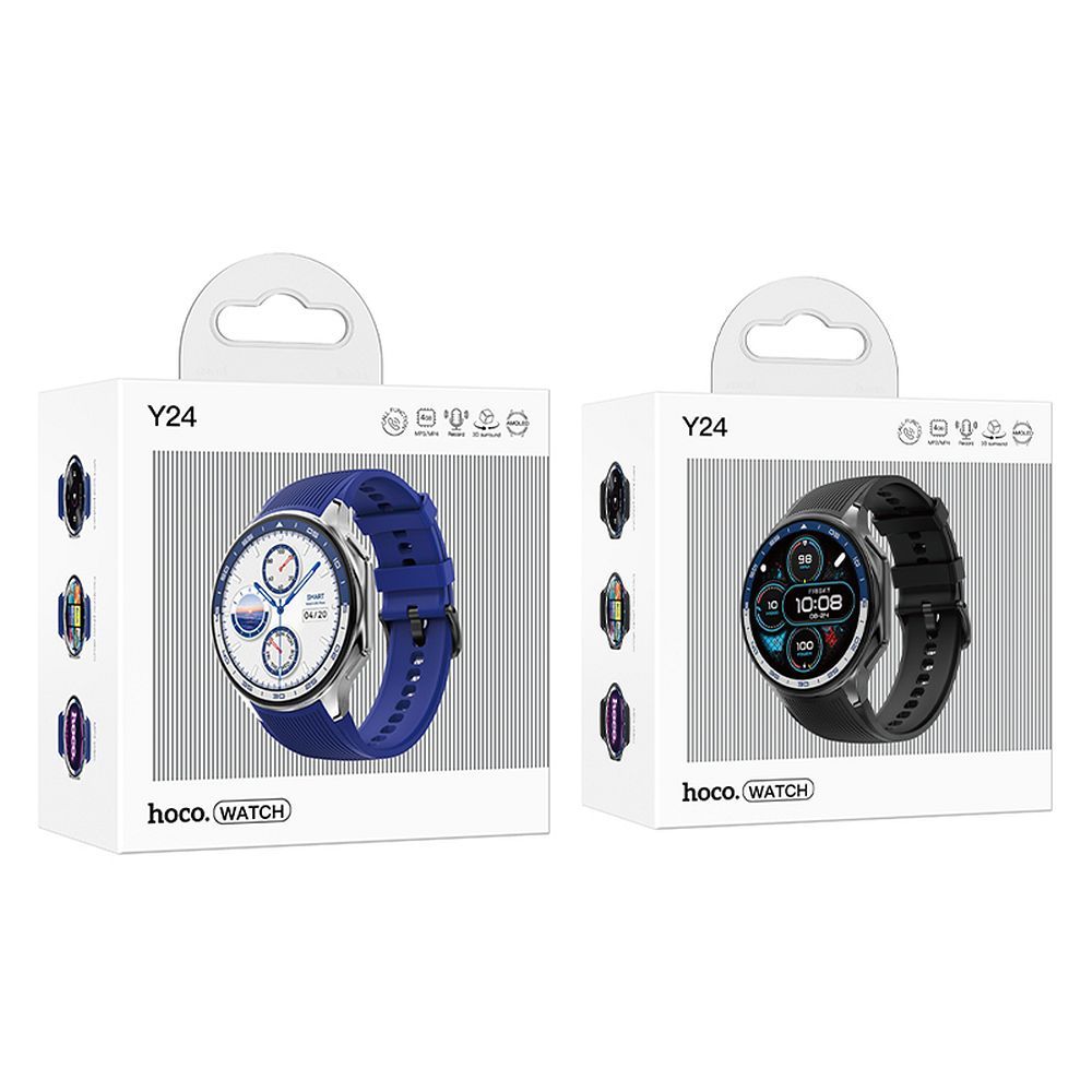 HOCO smartwatch with call function AMOLED Y24 black