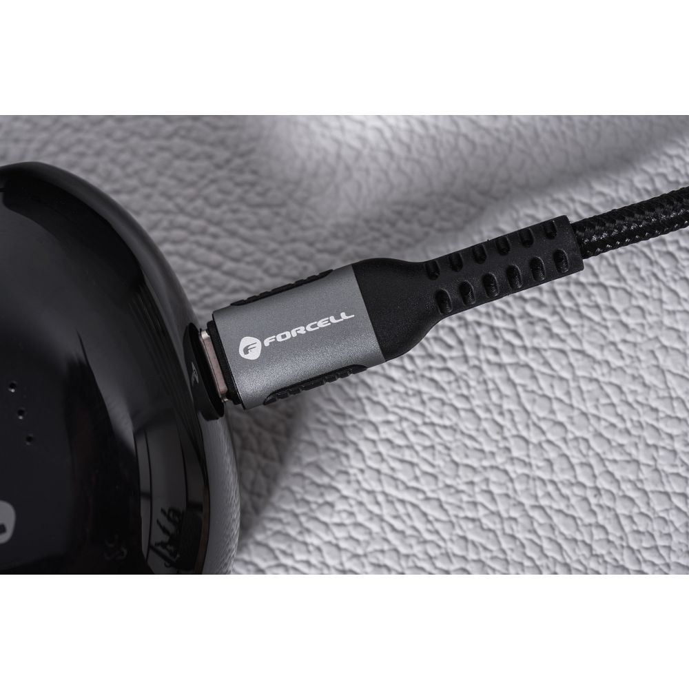 FORCELL F-ENERGY C256 cable USB A to Type C QC3.0 3A 66W Cafule 2 m black
