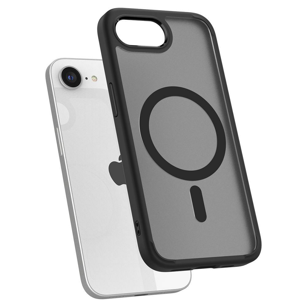 SPIGEN case ULTRA HYBRID MAG compatible with MagSafe for IPHONE 16E 2025 frost black