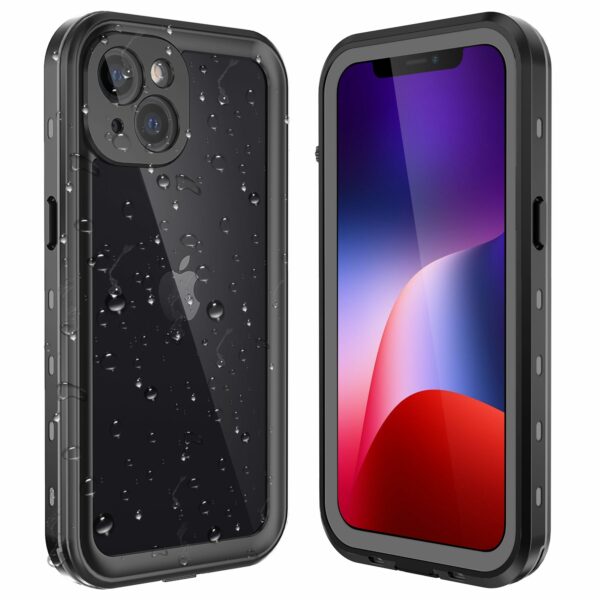 Waterproof case SHELLBOX DOT for IPHONE 13 black