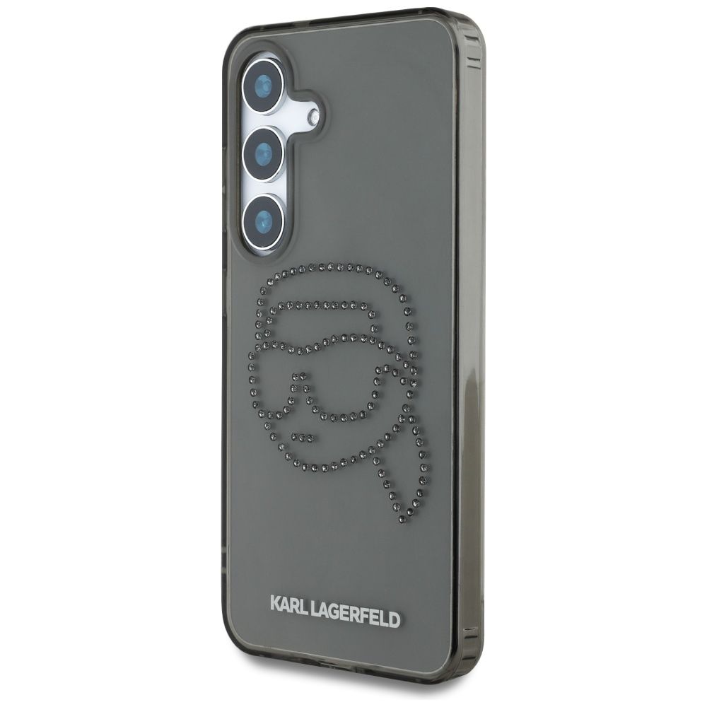 KARL LAGERFELD case for SAMSUNG S25 KLHCS25SHKHDCELK (IML Rhinestones K Head) black