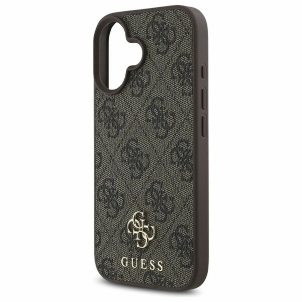 Θήκη GUESS iPhone 16 MagSafe PU 4G Καφέ (GUHMP16SP4SM4MW)