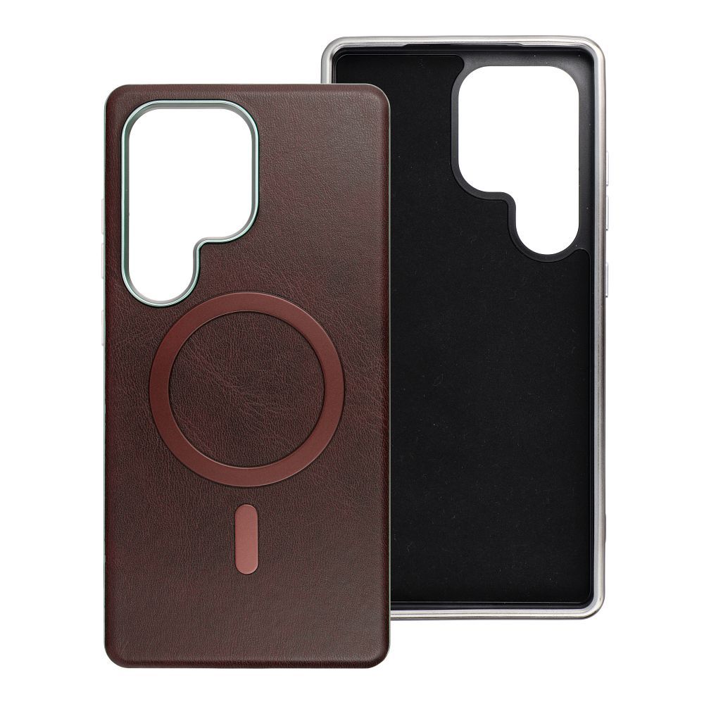GENTLEMAN MAG COVER Case compatible with MagSafe for SAMSUNG S25 ULTRA brown