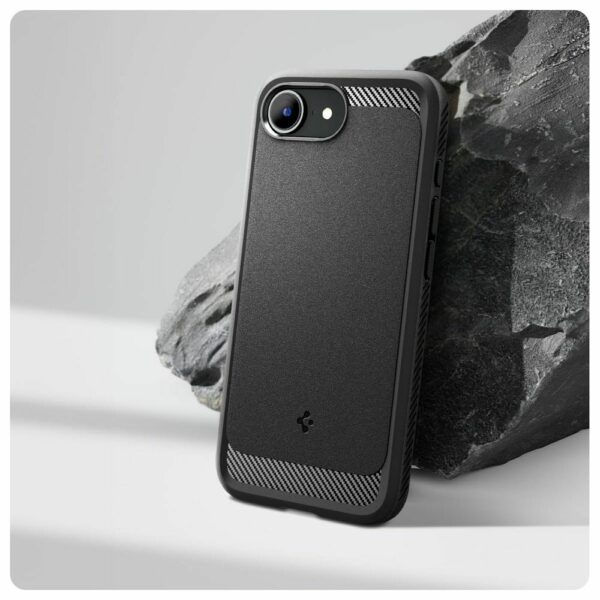 SPIGEN case RUGGED ARMOR MAG compatible with MagSafe for IPHONE 16E matte black