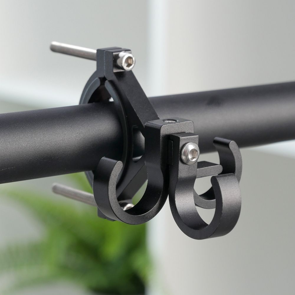 95b4aca49aac2ecdb844f50c42723fce Hook for shopping with three loops for bike / scooter aluminum FS366-001 black