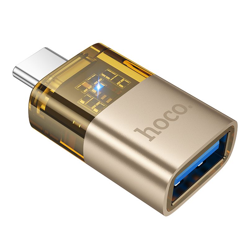 HOCO OTG Adapter Type C σε USB A UA36B Χρυσό - Μετατροπέας USB OTG