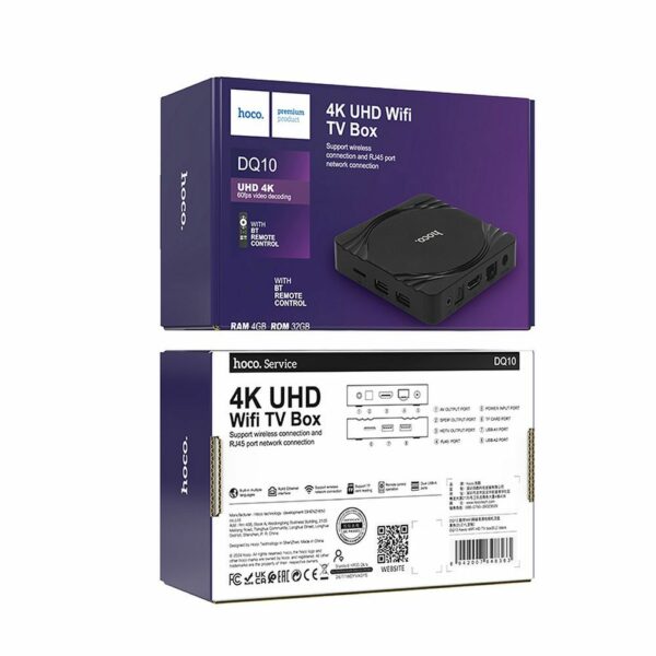 HOCO TV box WiFi HD DQ10 black