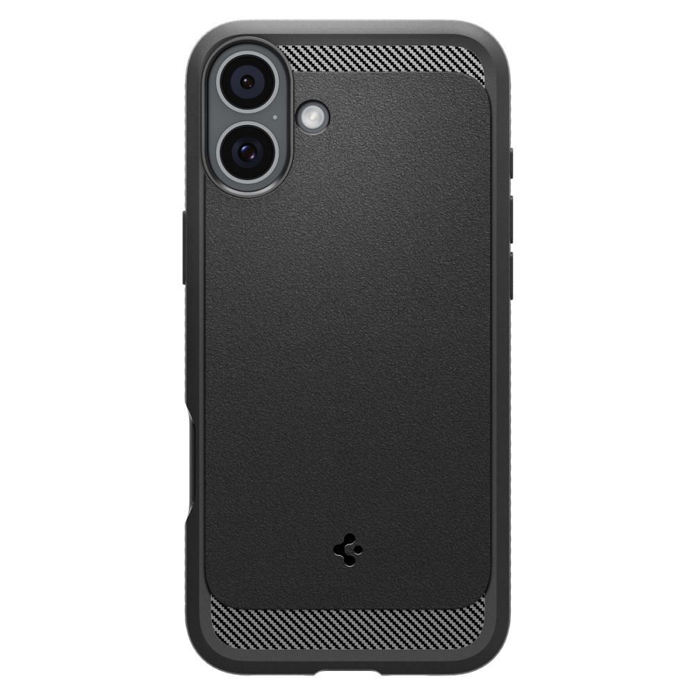 SPIGEN case RUGGED ARMOR MAG compatible with MagSafe for IPHONE 16 matte black