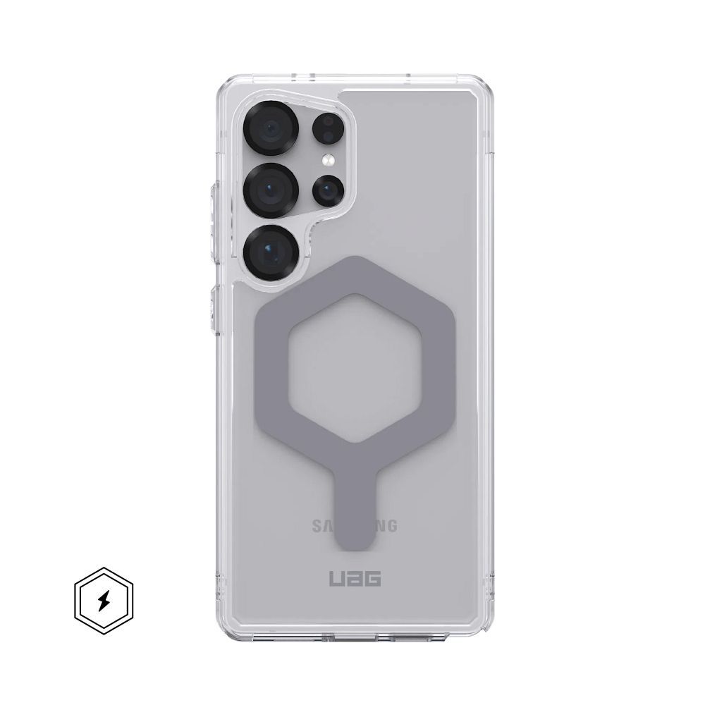 UAG Urban Armor Gear case PLYO PRO with built-in magnet for SAMSUNG S25 Ultra 5G ice / silver