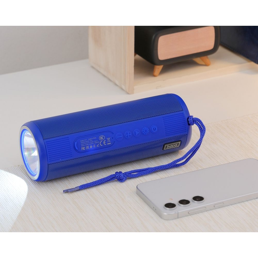 HOCO bluetooth / wireless speaker + flashlight Bora sports HC1 blue