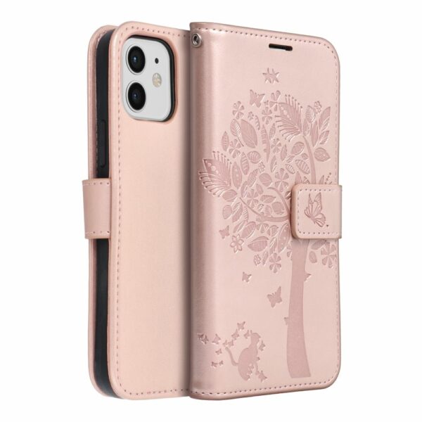 MEZZO Book case for IPHONE 12 / 12 PRO tree rose gold