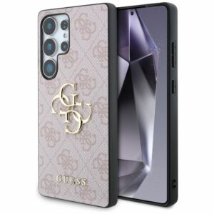 Θήκη Κινητού GUESS για Samsung S25 Ultra Ροζ Λογότυπο (4G PU) GUHCS25L4GMGPI