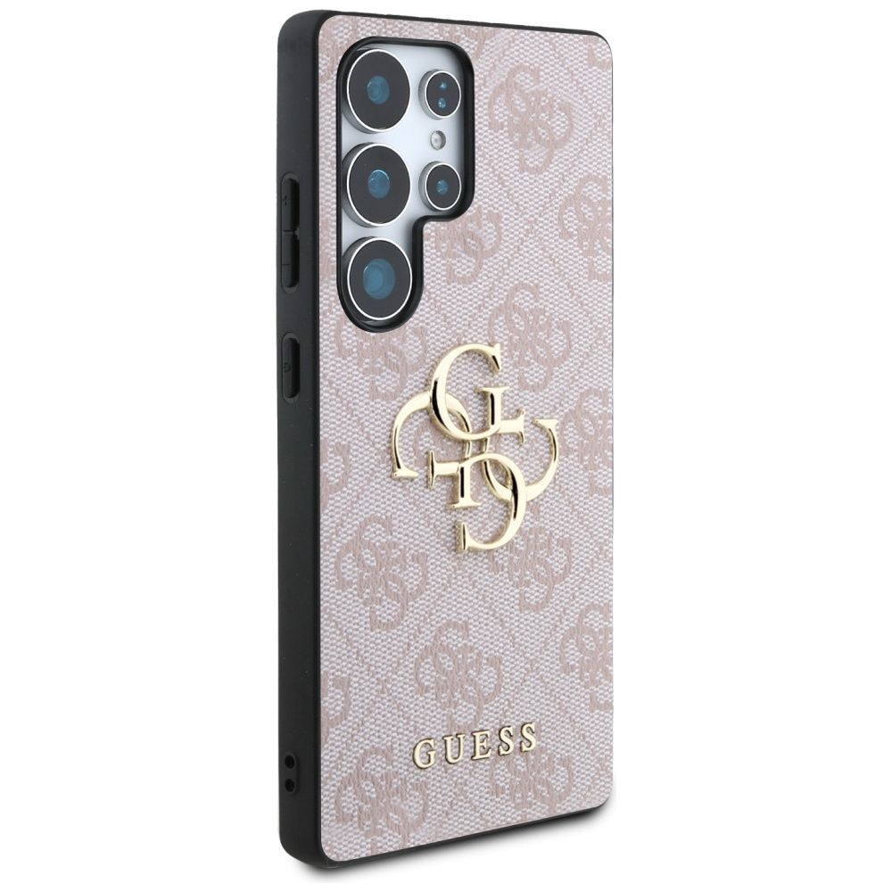 Θήκη Κινητού GUESS για Samsung S25 Ultra Ροζ Λογότυπο (4G PU) GUHCS25L4GMGPI