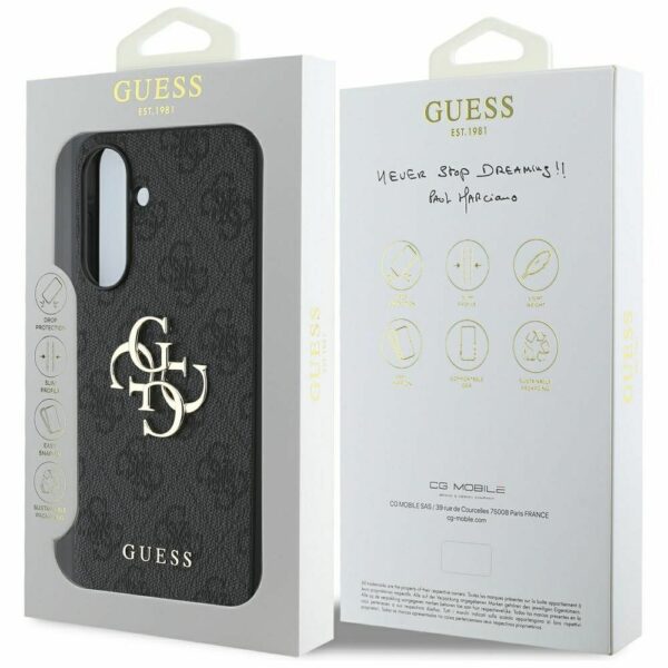GUESS case for SAMSUNG A36 GUHCSA364GMGGR (4G PU Big Logo) black
