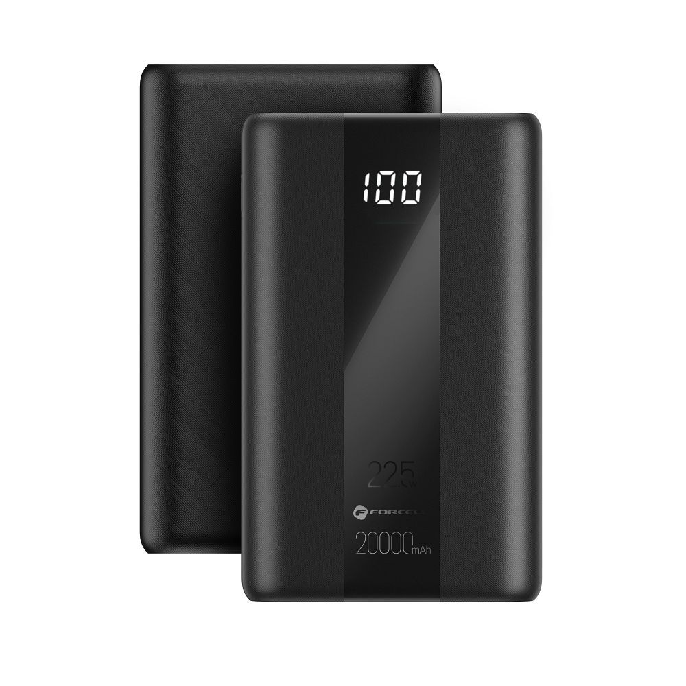 FORCELL F-ENERGY P20K2 Energo powerbank PD QC3.0 3A 22,5W 20000 mAh black