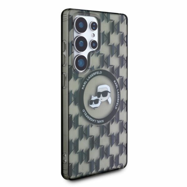 KARL LAGERFELD case for SAMSUNG S25 Ultra KLHMS25LHMCKMHK (Magnetic IML Metal Monogram KC Heads) black
