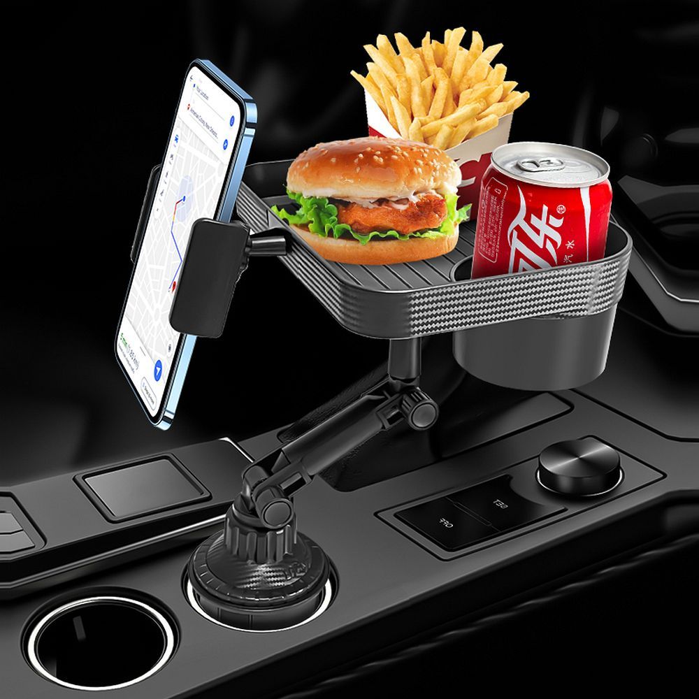 Car table with phone holder CP12 black